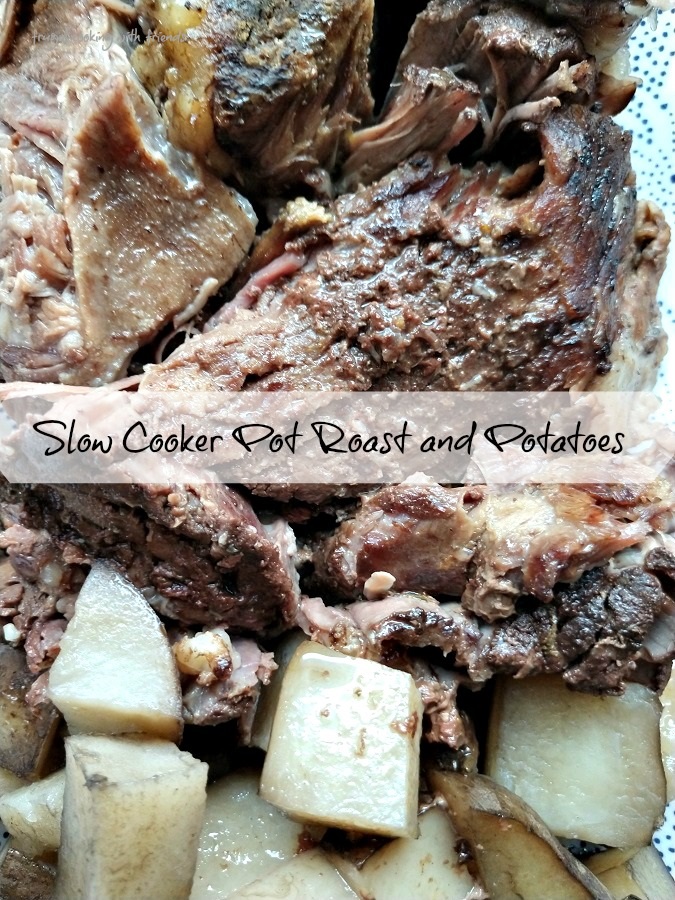 slow cooker pot roast and potatoes