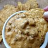 slow cooker beef queso dip