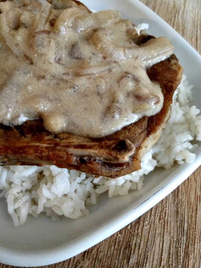 slow cooker french onion pork chops