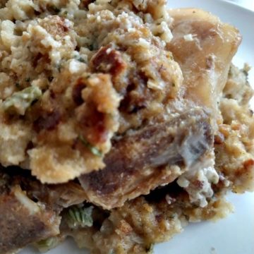 slow cooker pork chops and stuffing