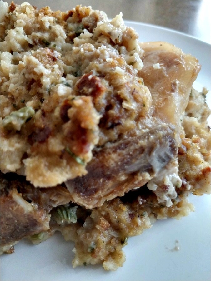 slow cooker pork chops and stuffing