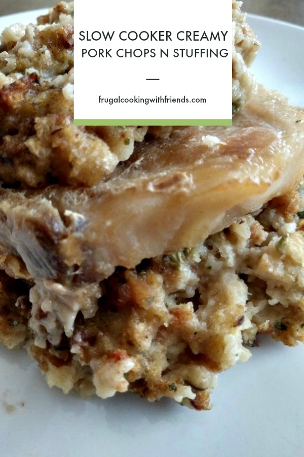 Slow Cooker Creamy Pork Chops and Stuffing