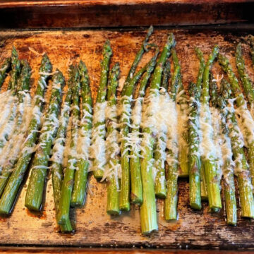 Roasted Asparagus with Garlic and Parmesan