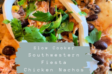 slow cooker southwestern fiesta chicken nachos